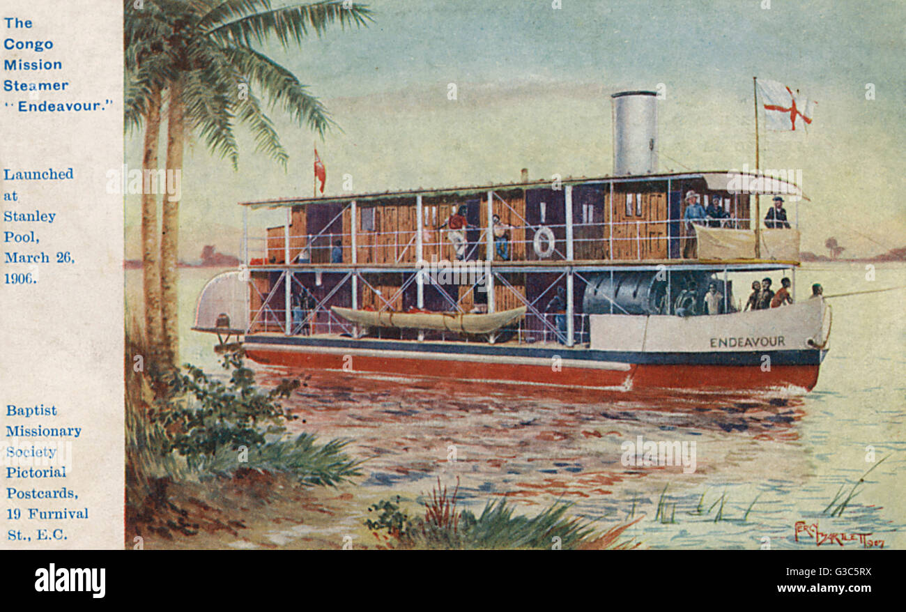 Congo Mission steamer Endeavour Stock Photo