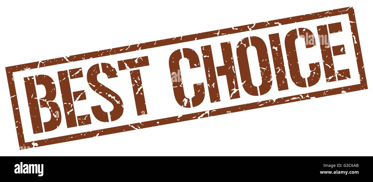 best choice brown grunge square vintage rubber stamp Stock Vector Image ...