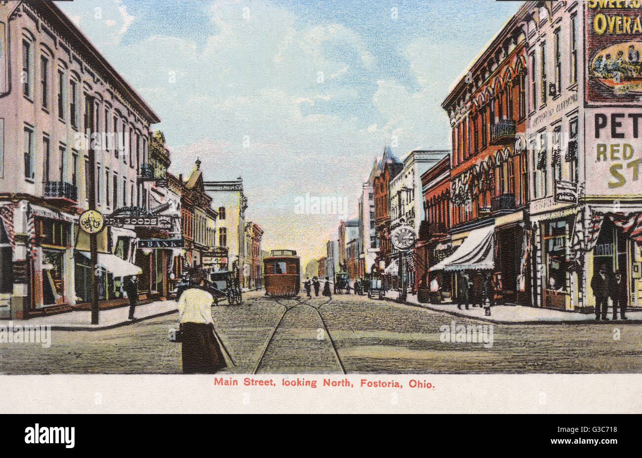 Main Street, Fostoria, Ohio, USA Stock Photo Alamy