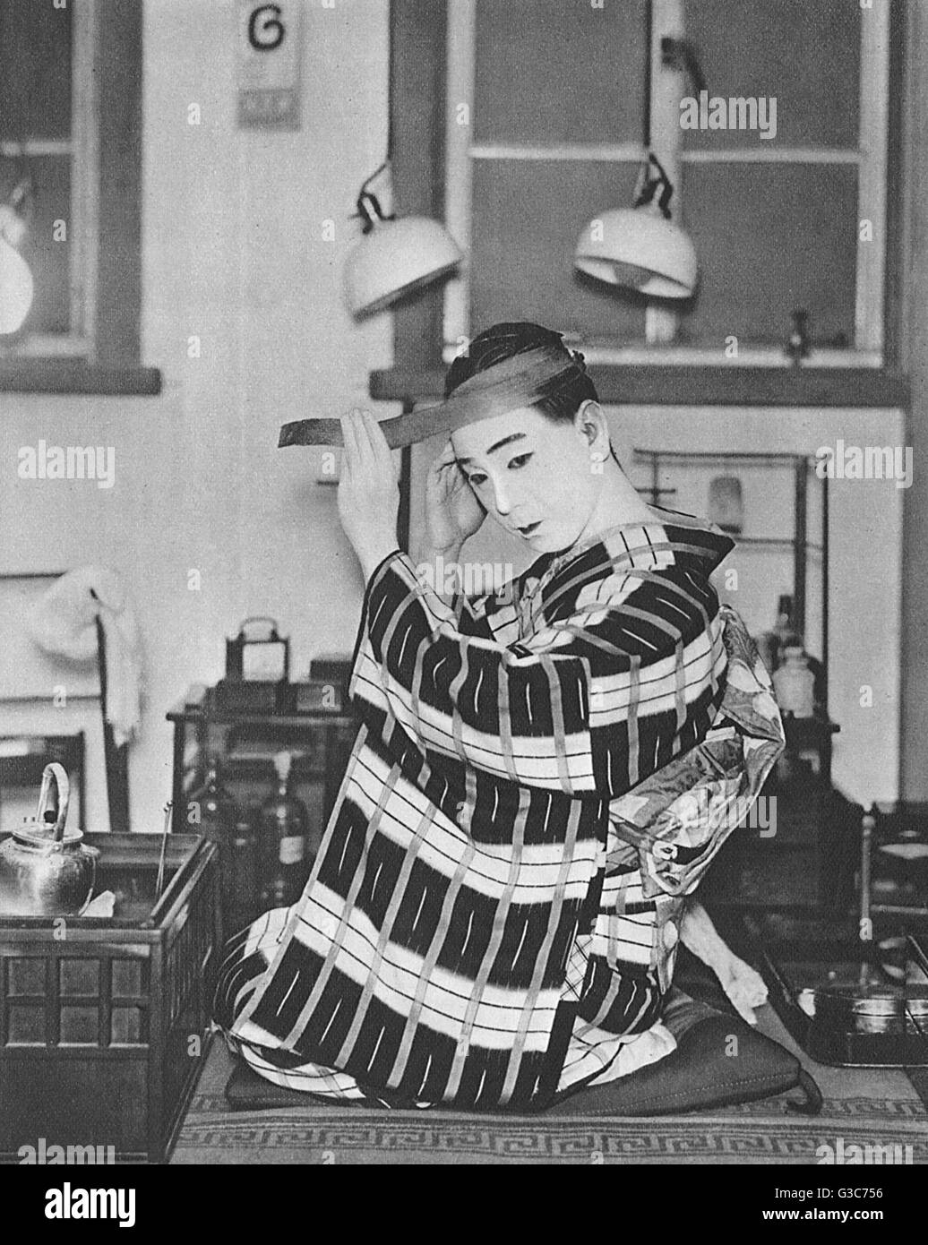 An actors dressing room Black and White Stock Photos & Images - Alamy
