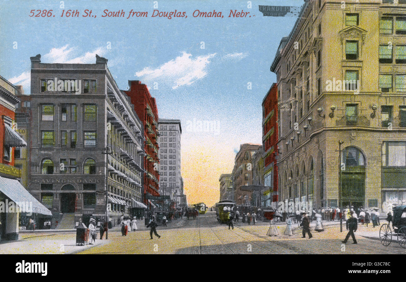 16th Street, Omaha, Nebraska, USA Stock Photo Alamy