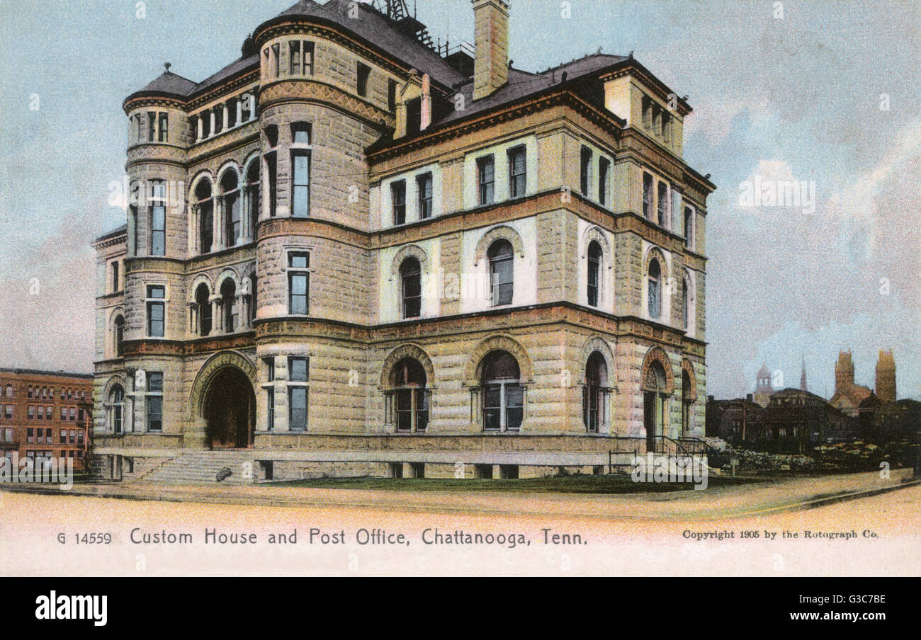 Custom House and Post Office, Chattanooga, Tennessee, USA Stock Photo