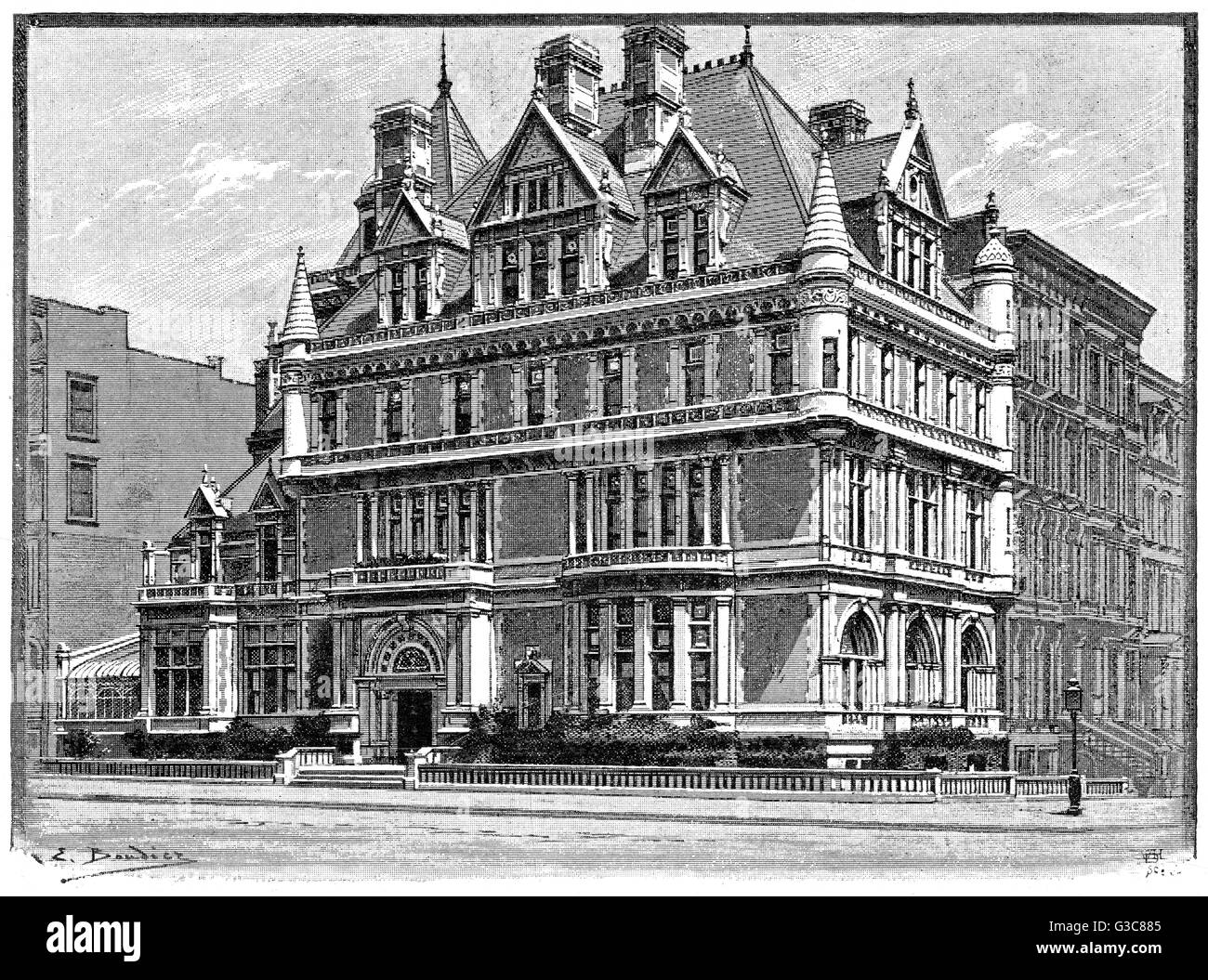 VANDERBILT NEW YORK HOME Stock Photo Alamy