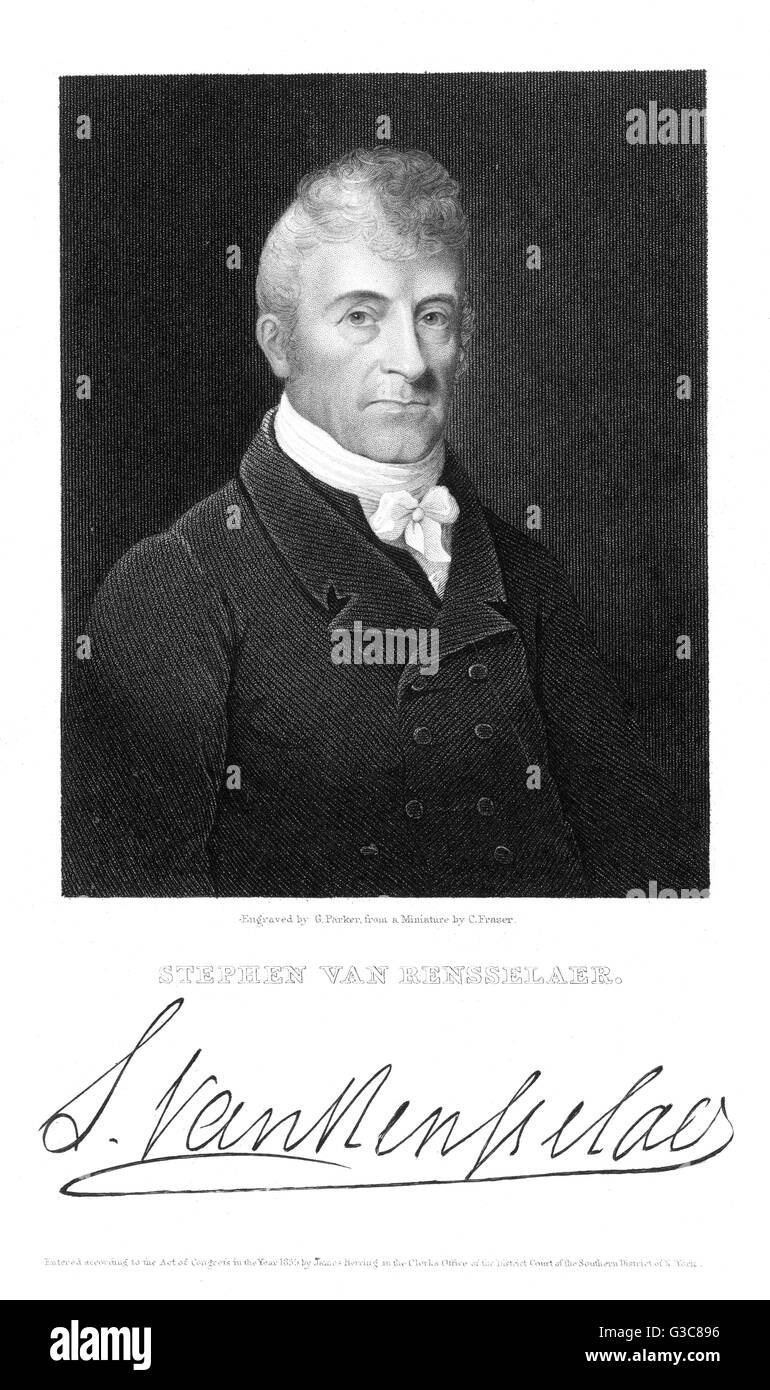 STEPHEN VAN RENSSELAER Stock Photo - Alamy