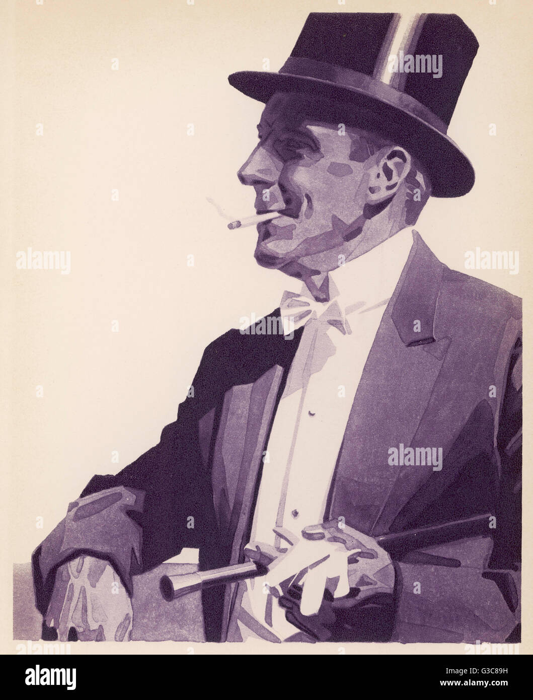 Cigarette in hat hi-res stock photography and images - Alamy