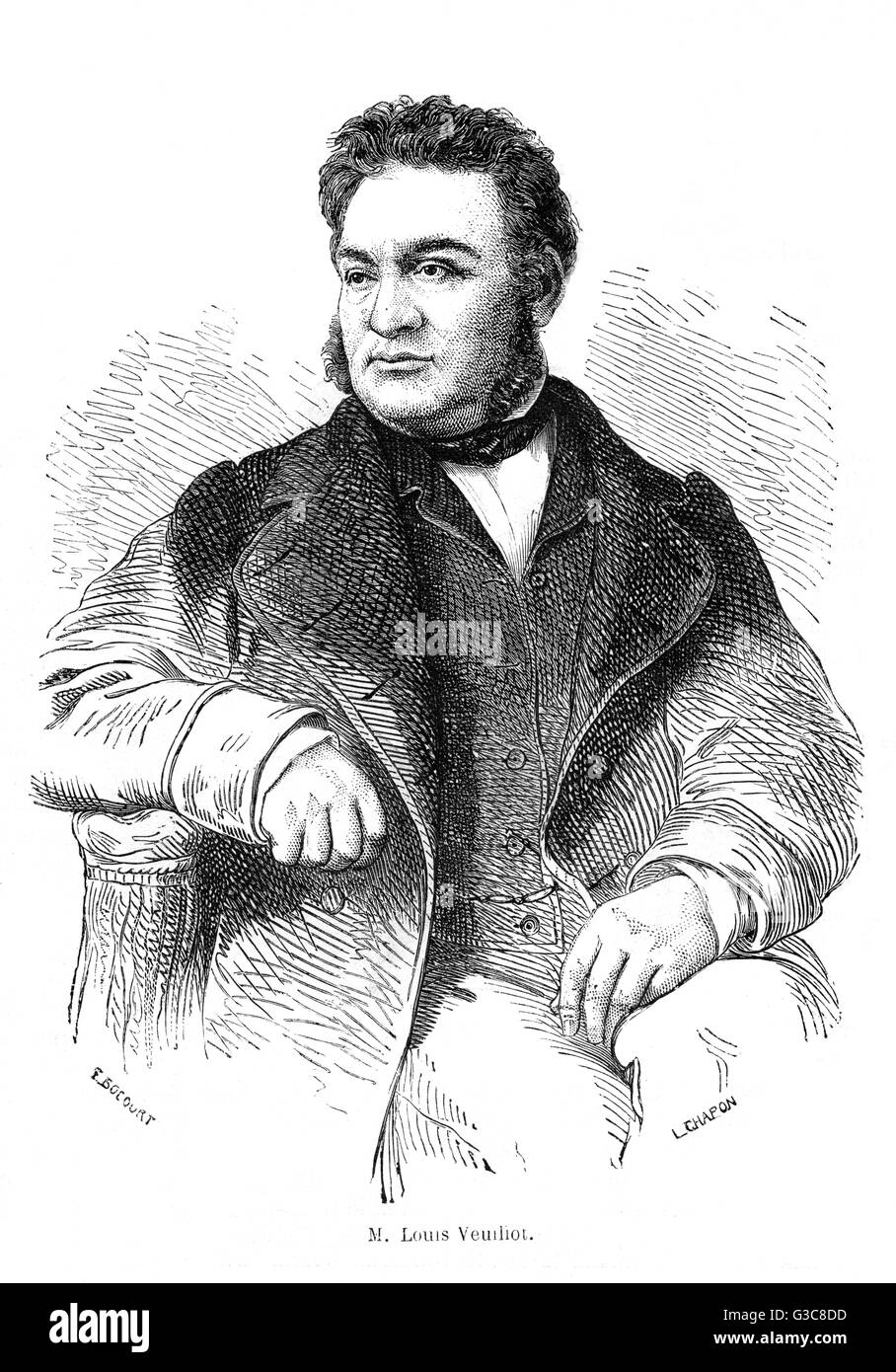 LOUIS FRANCOIS VEUILLOT French journalist         Date: 1813 - 1883 Stock Photo