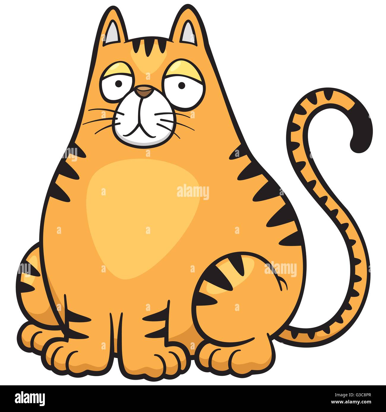 Vector illustration of Cat Cartoon Stock Vector