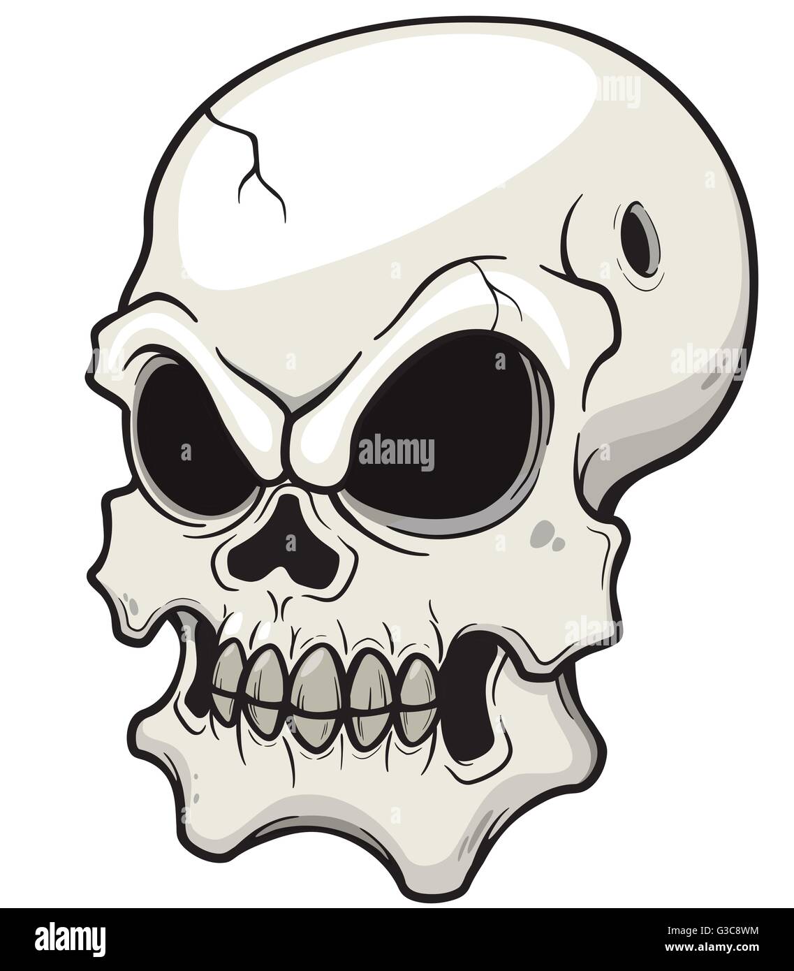 Vector illustration of Skull Stock Vector Image & Art - Alamy