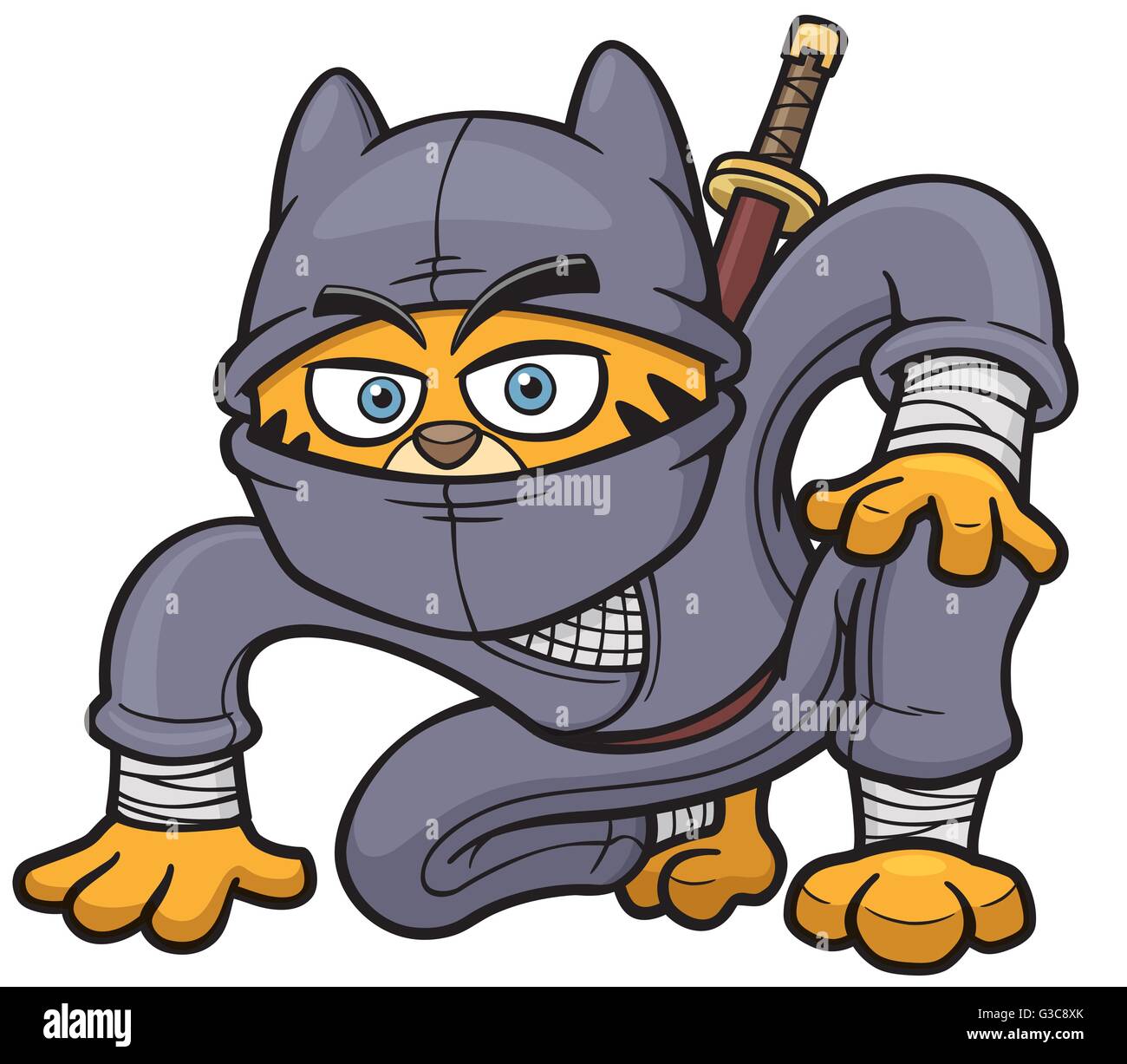 playful and fun ninja illustration for body scan 5334541 Vector Art at  Vecteezy