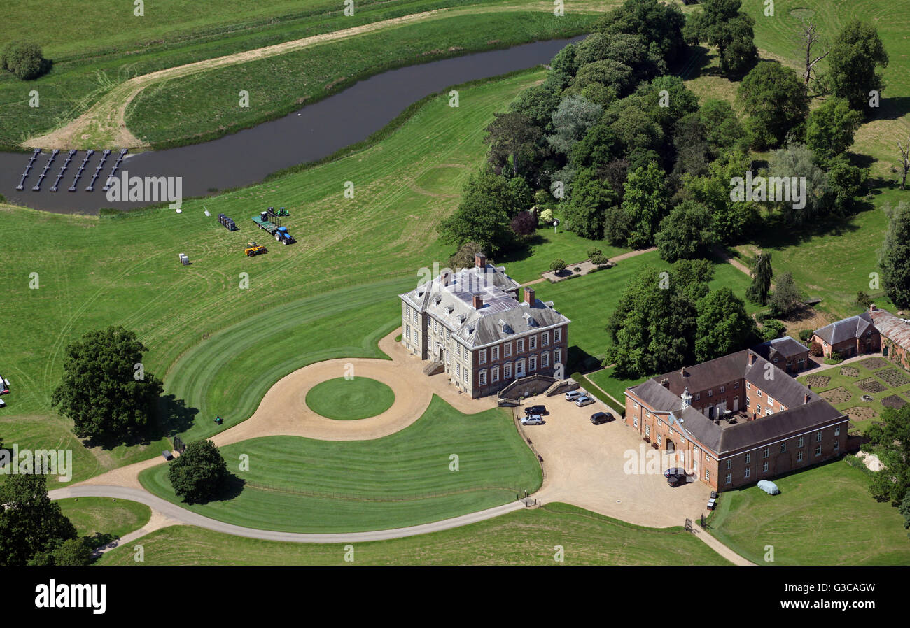 aerial view of Stanford Hall near StanforduponAvon, Leicestershire