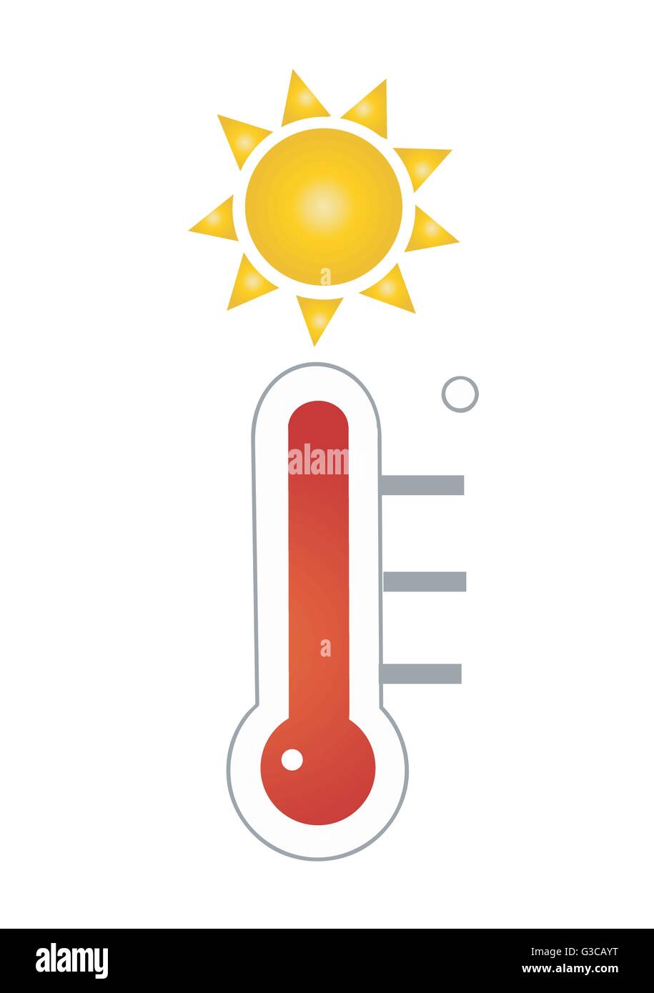 Thermometer icon vector illustration art on white background Stock ...