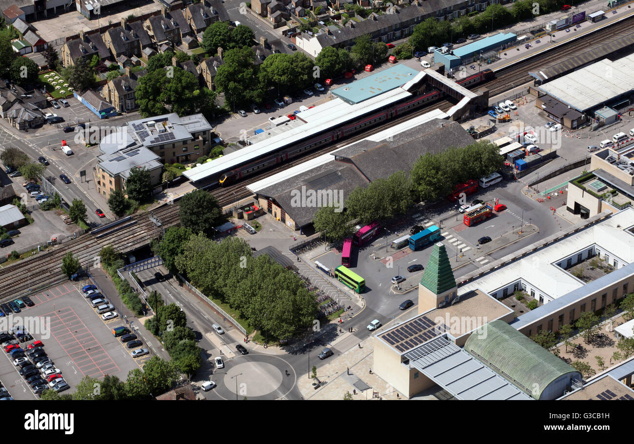 aerial view of Oxford railway station, Oxfordshire, UK Stock Photo Alamy