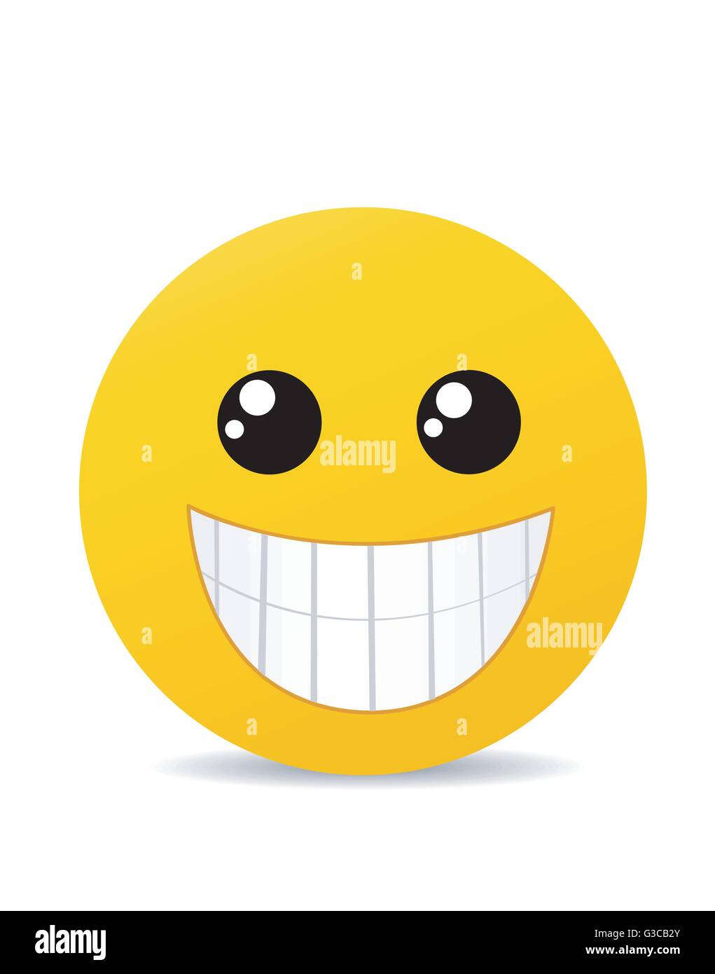 Modern yellow laughing happy Cut Out Stock Images & Pictures - Alamy