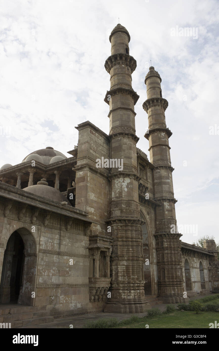Sahar ki Masjid. Entrance Façade. Champaner Pavagadh Archaeological