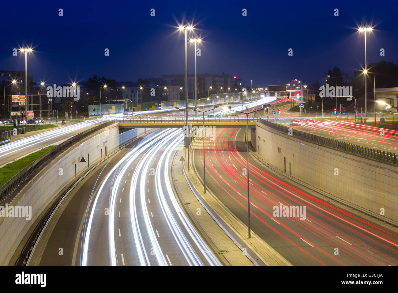 City traffic, cars on the road Stock Photo - Alamy