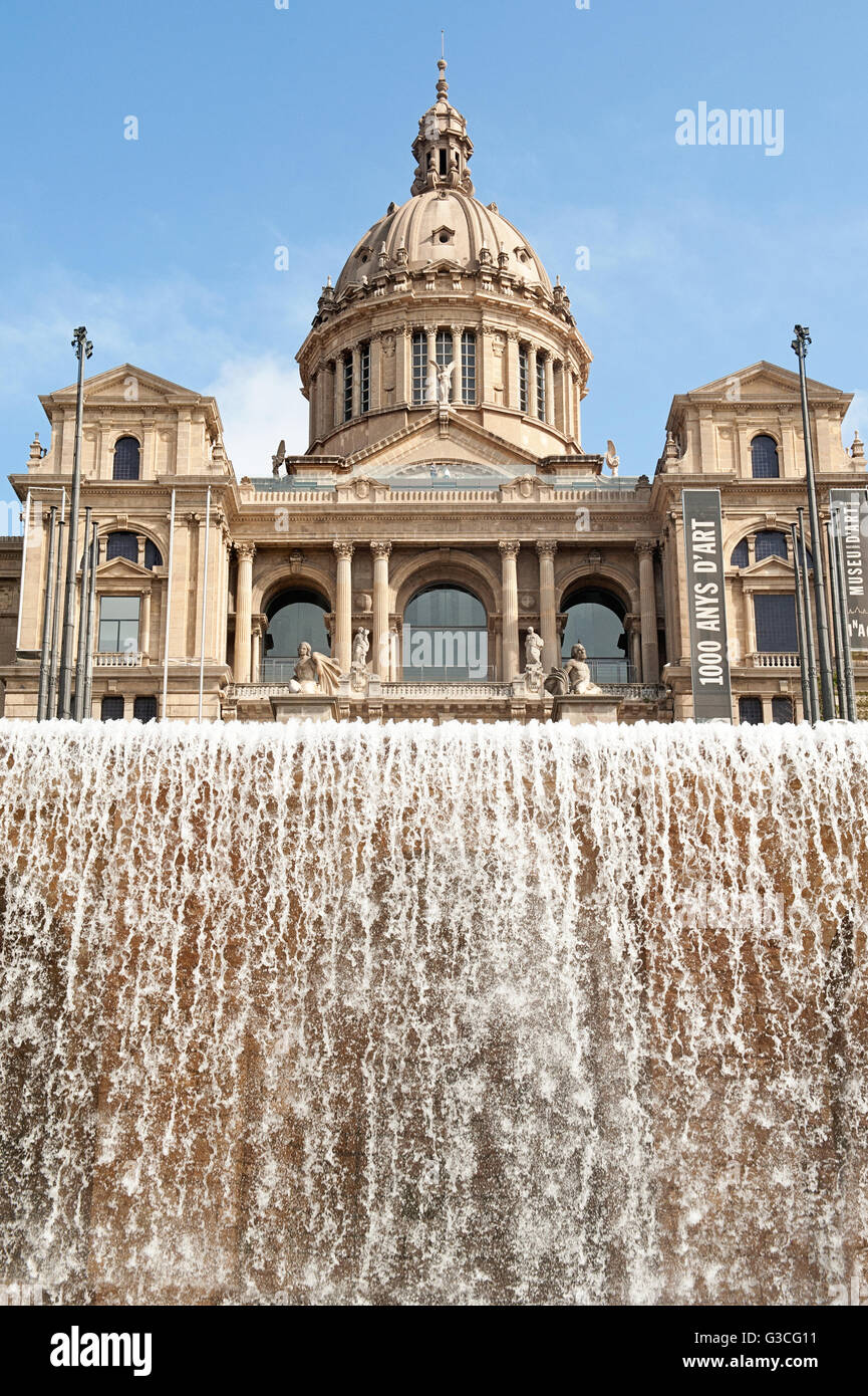 National Museum of arts building in Barcelona,Spain Stock Photo