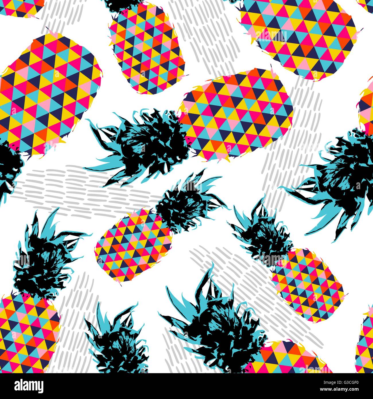 Subtle Pineapple Pattern Pineapple pattern hi-res stock photography and images - Alamy