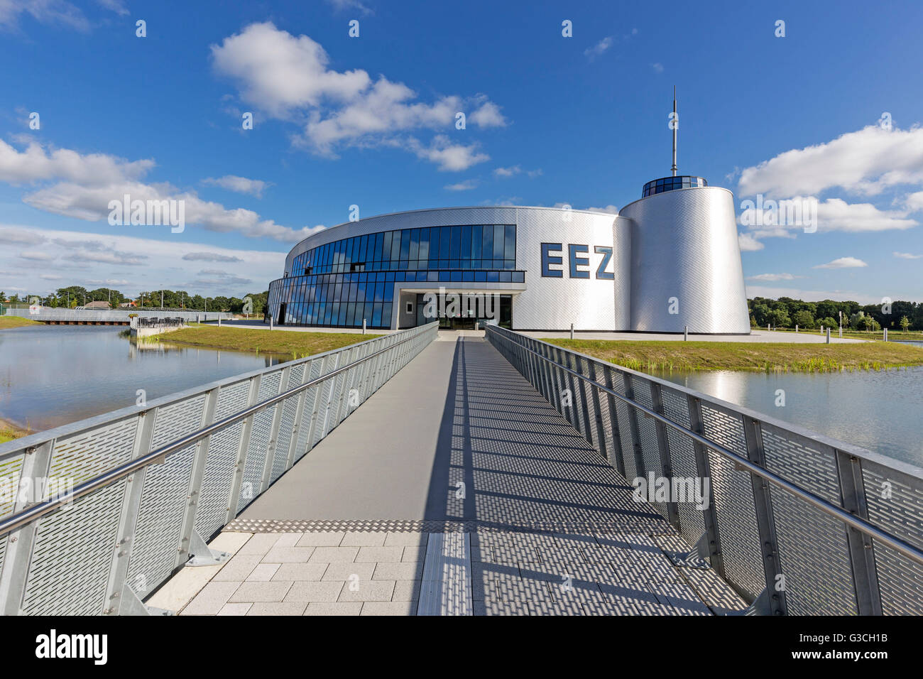 Energie-, Bildungs- und Erlebniszentrum', EEZ, (Energy, education and experience center), Aurich, East Frisia, Stock Photo