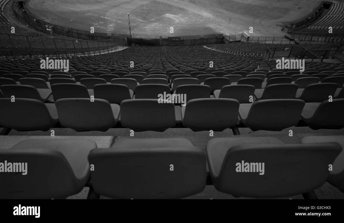 Empty football stadium seats hi-res stock photography and images - Alamy