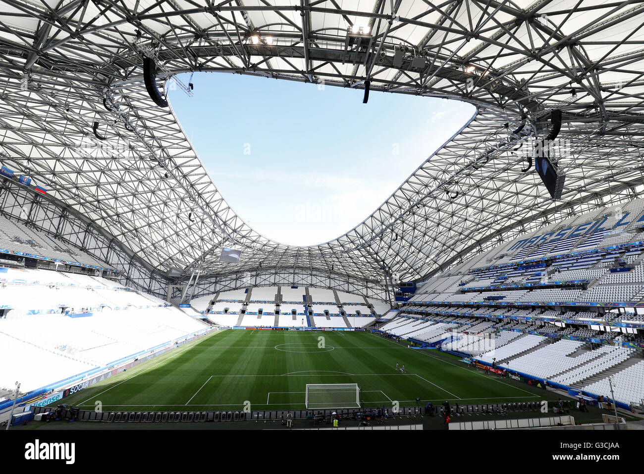A View Of The Pitch At The Stade Velodrome Marseille Stock Photo Alamy