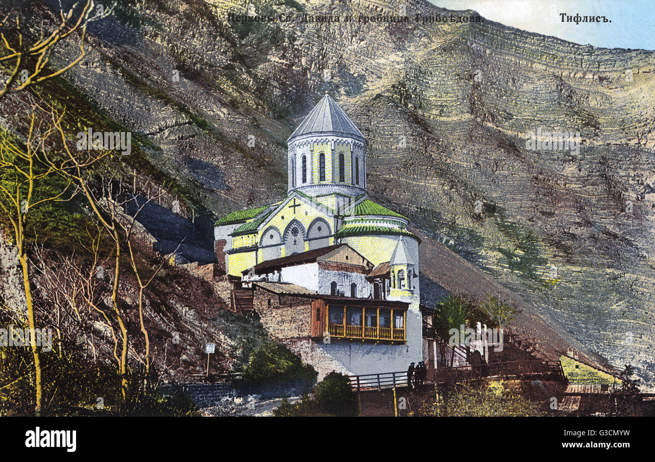 Tbilisi, Georgia - The Church of St. David and Tomb of Grig Stock Photo