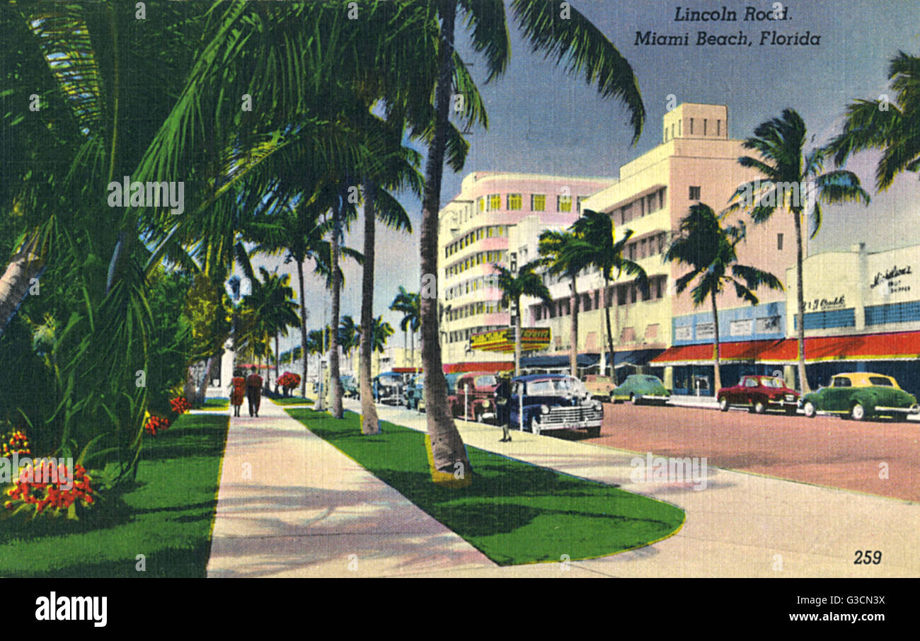 Miami, Florida FL ~ Busy Port 1940s