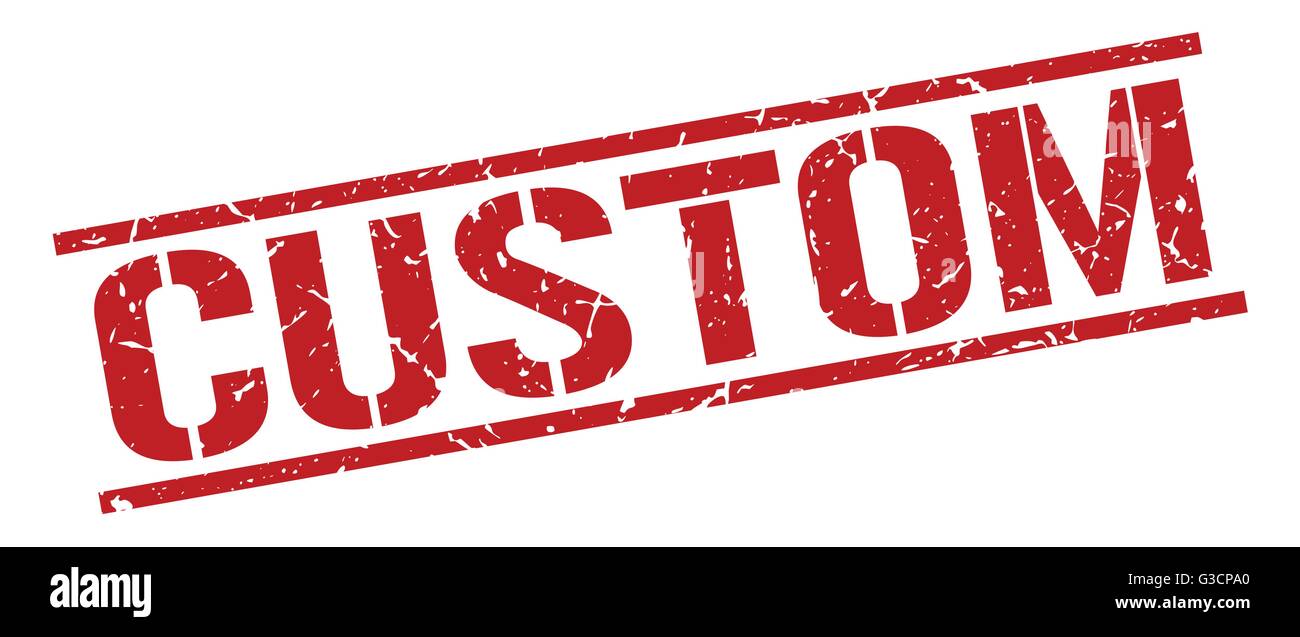 custom red grunge square vintage rubber stamp Stock Vector Image & Art ...