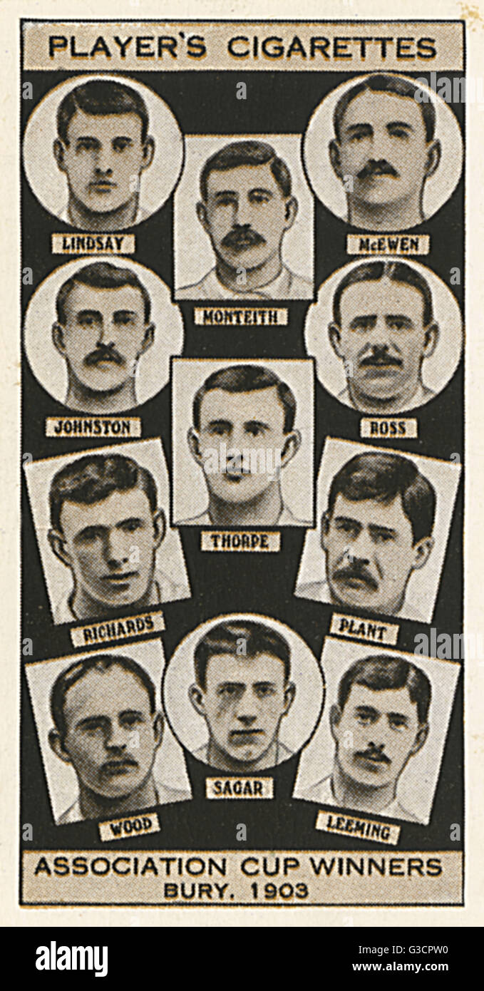 FA Cup winners - Bury, 1903 Stock Photo