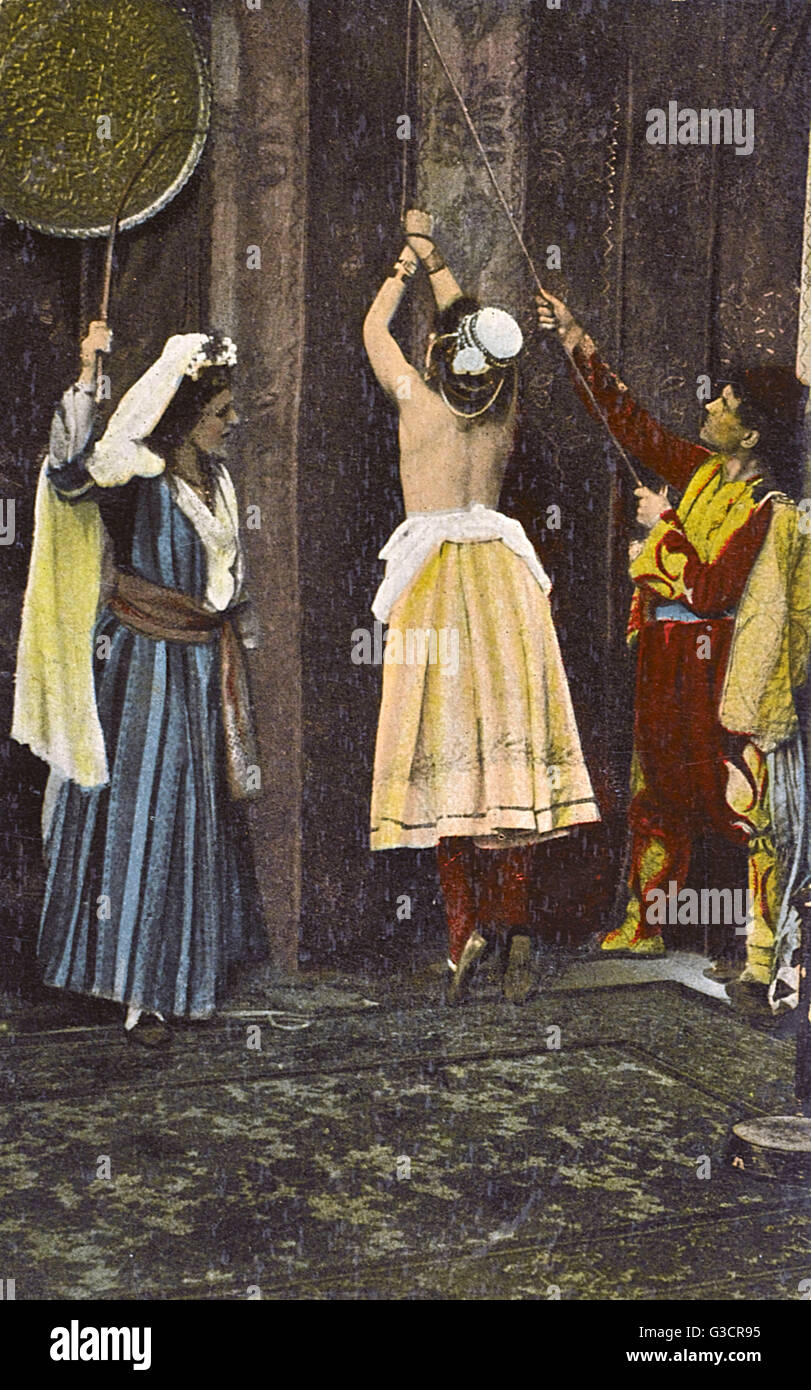 Syria - Punishment of a servant (2/3) Stock Photo