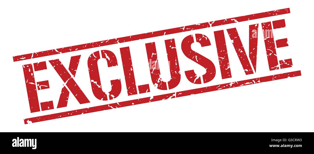 exclusive red grunge square vintage rubber stamp Stock Vector Image ...