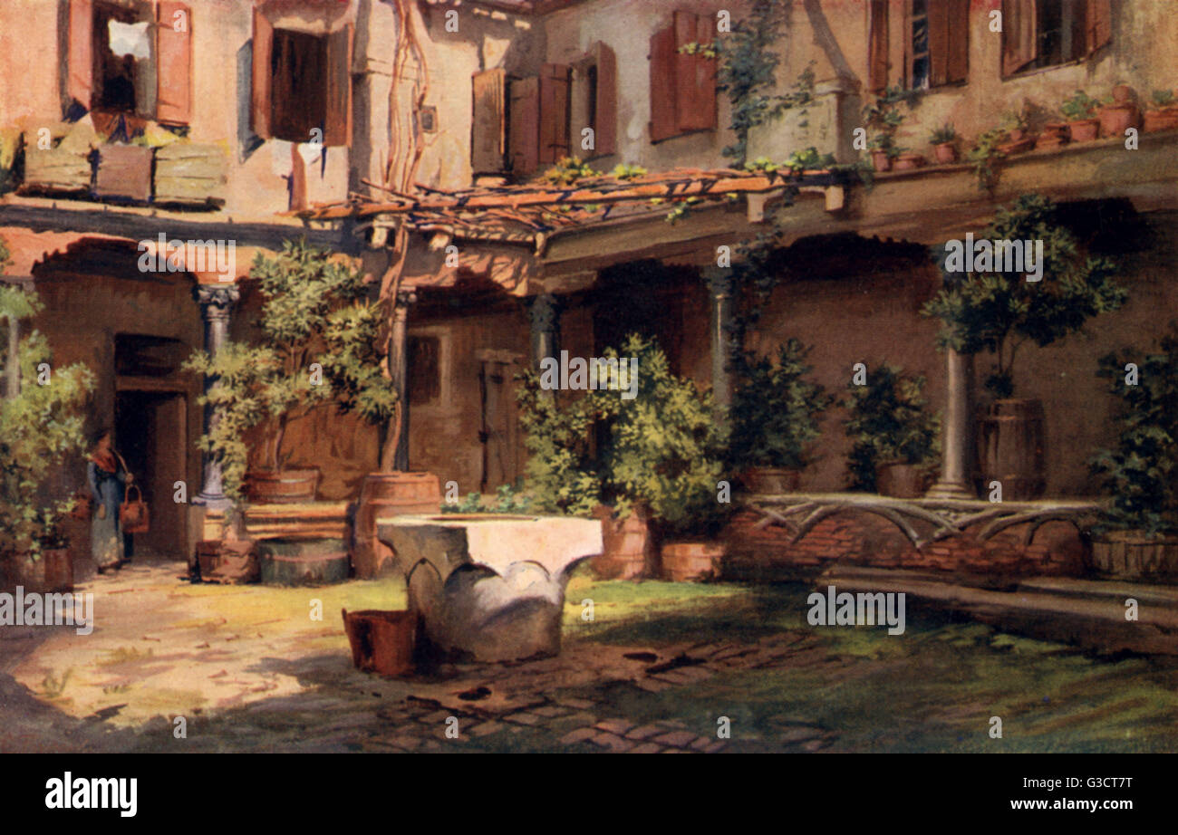 Courtyard san geronimo venice italy hires stock photography and images