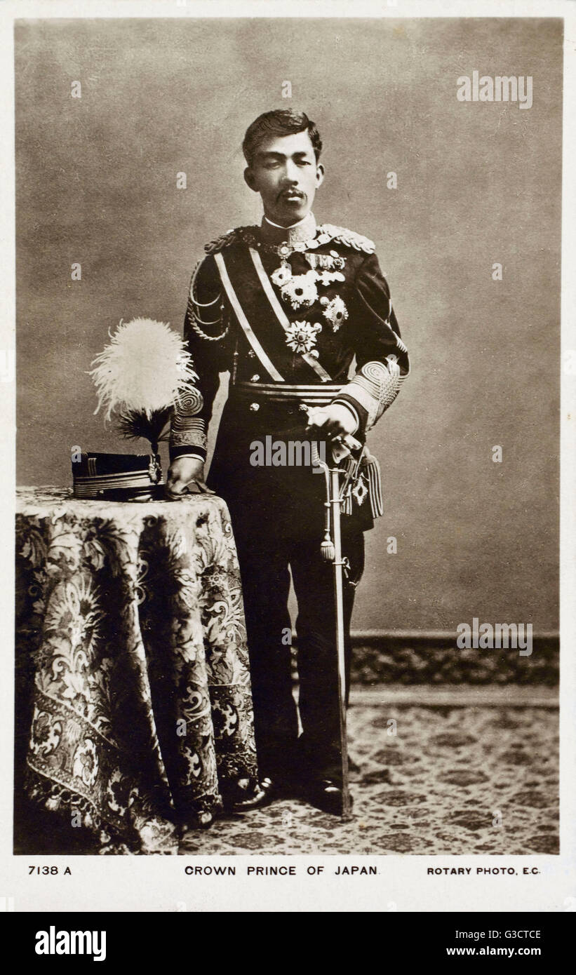 Japan - The Crown Prince (later Emperor) Taisho Stock Photo