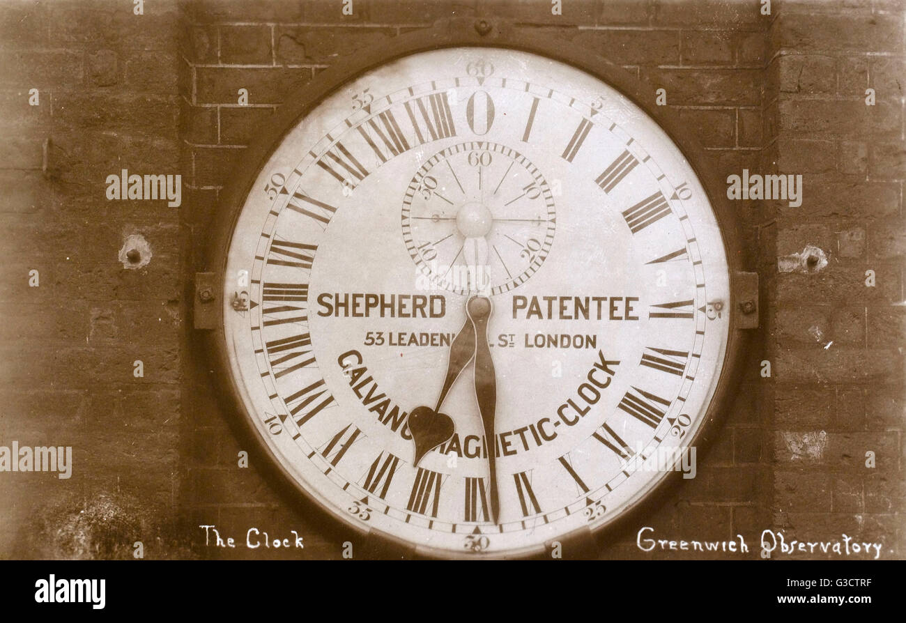 Greenwich Observatory, Greenwich, London - Magnetic Clock Stock Photo ...