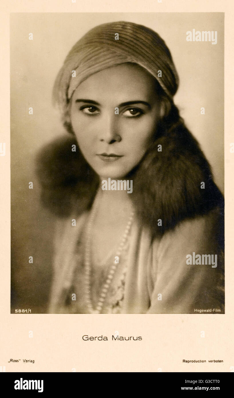 Gerda Maurus Austrian film actress Stock Photo Alamy