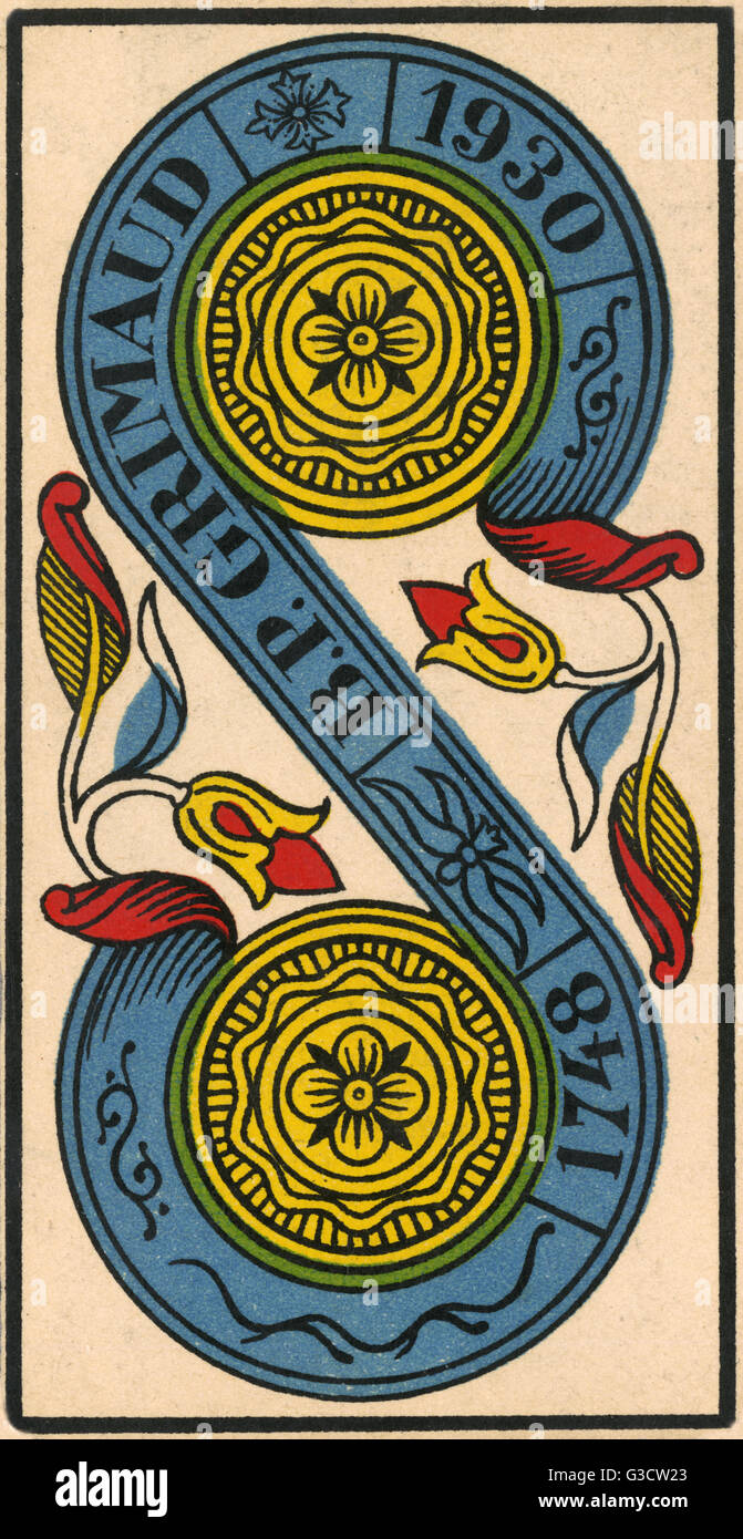 4 De Deniers Tarot De Marseille Marseilles tarot hi-res stock photography and images - Alamy