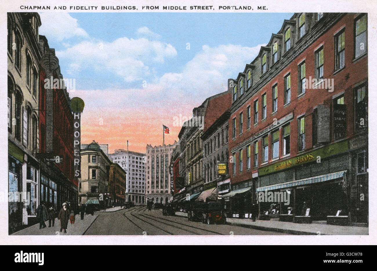 Chapman and Fidelity Buildings, Portland, Maine, USA Stock Photo Alamy