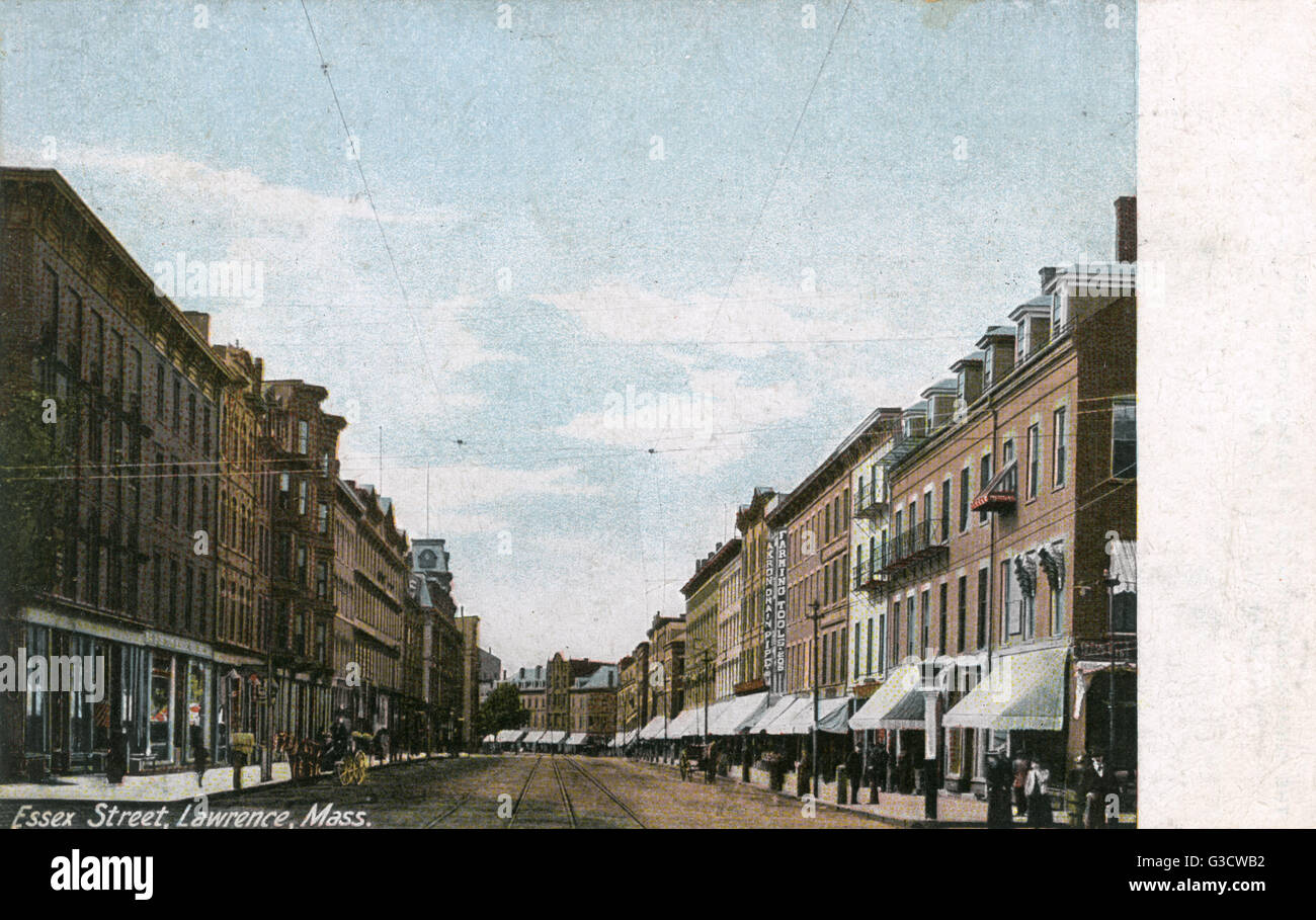 Essex Street, Lawrence, Massachusetts, USA Stock Photo Alamy