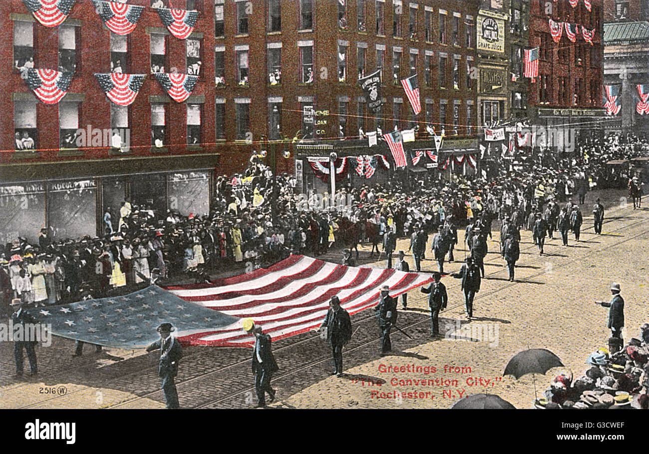 Election parade, Rochester, New York State, USA Stock Photo Alamy