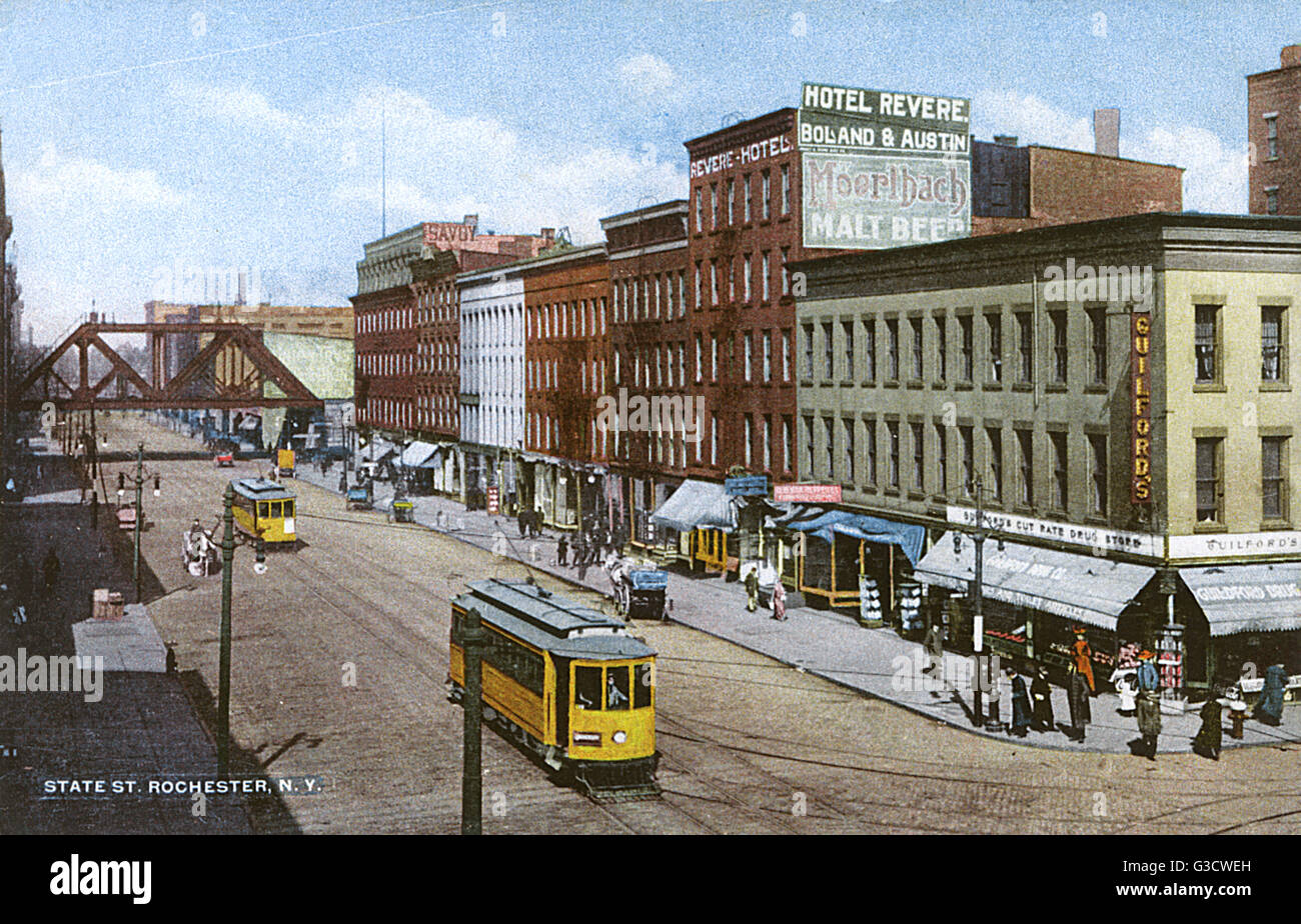 State Street, Rochester, New York State, USA Stock Photo Alamy