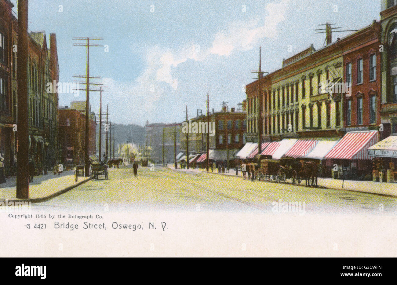 Bridge Street, Oswego, New York State, USA Stock Photo Alamy