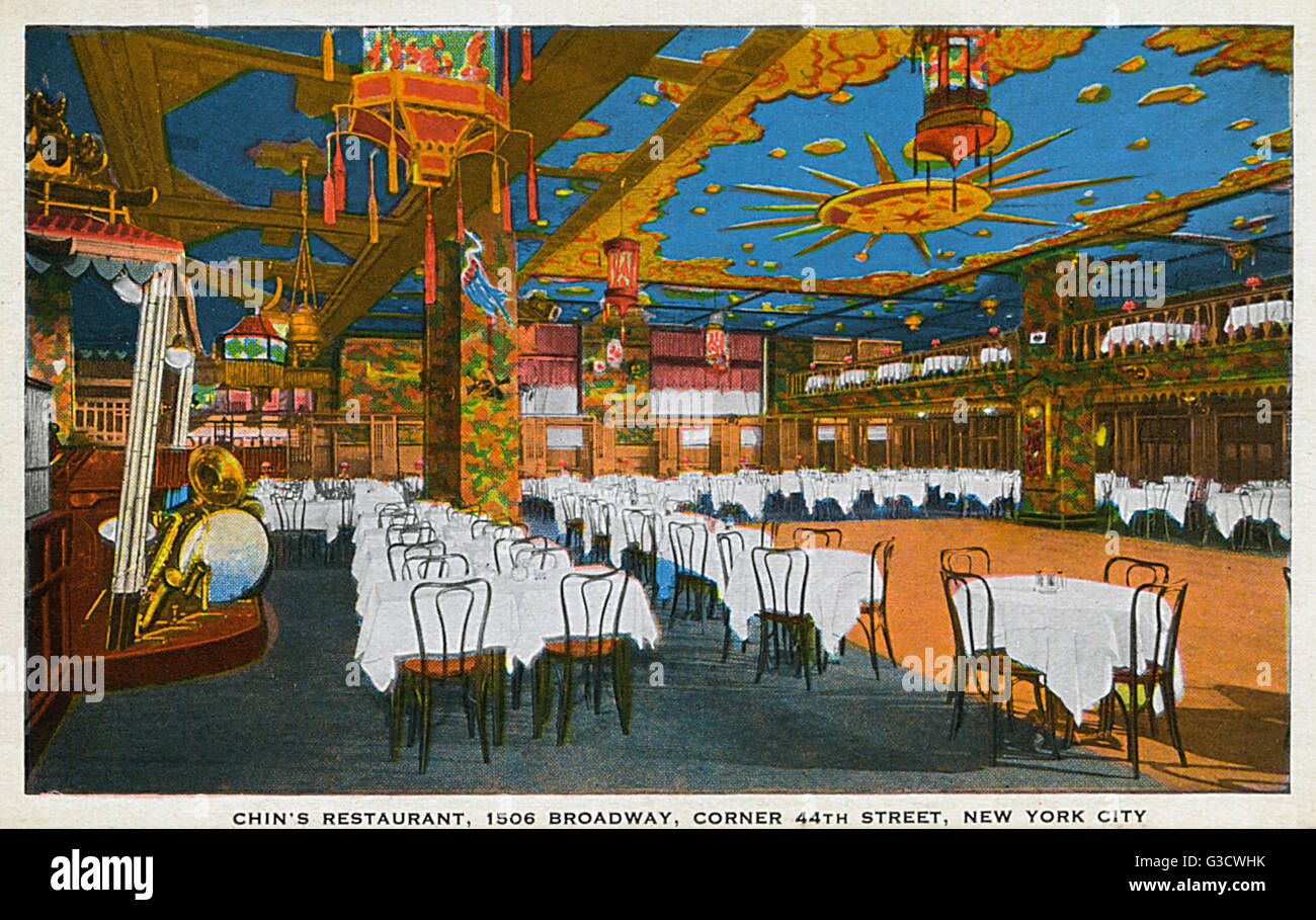 Chin's Restaurant, Broadway, New York City, USA Stock Photo Alamy