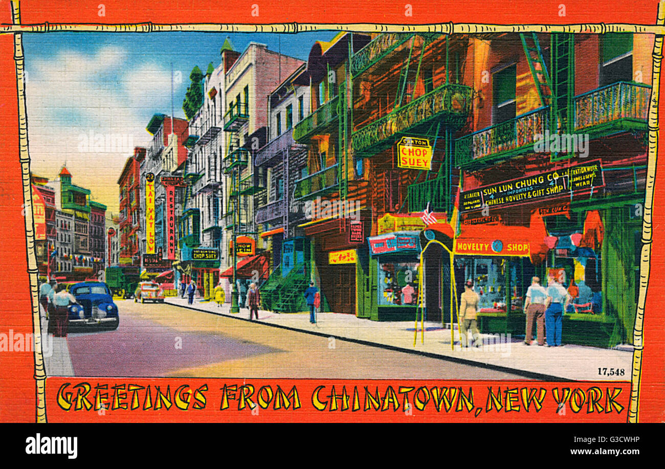 SAN FRANCISCO California  Fold-out accordion  postcard booklet vintage 18 panels images 1930's-40's CHINATOWN
