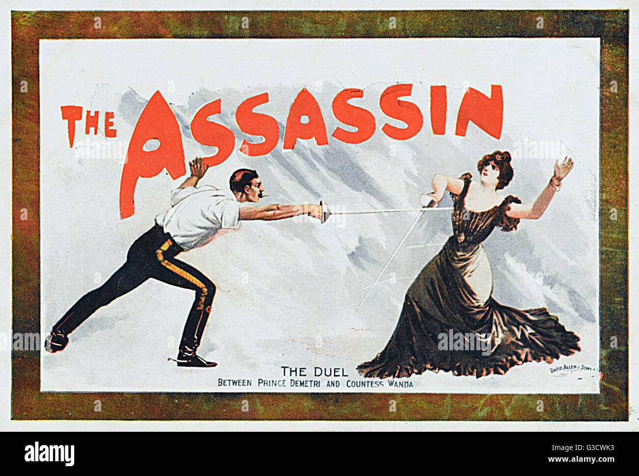 Theatre - Play - The Assassin - Duel scene Stock Photo