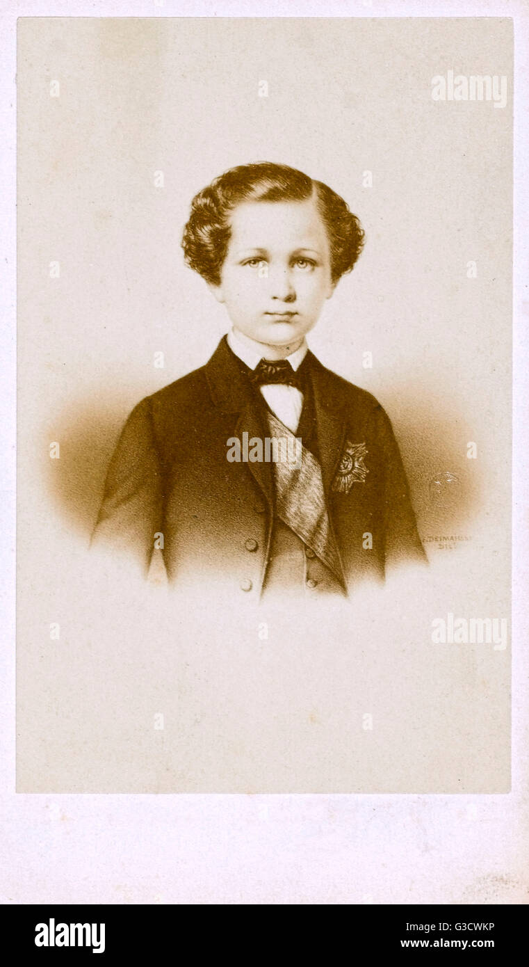 Photograph of Louis Napoleon, the Prince Imperial (1856-1871) as a young  boy, Stock Photo, Picture And Rights Managed Image. Pic. MEV-10222935