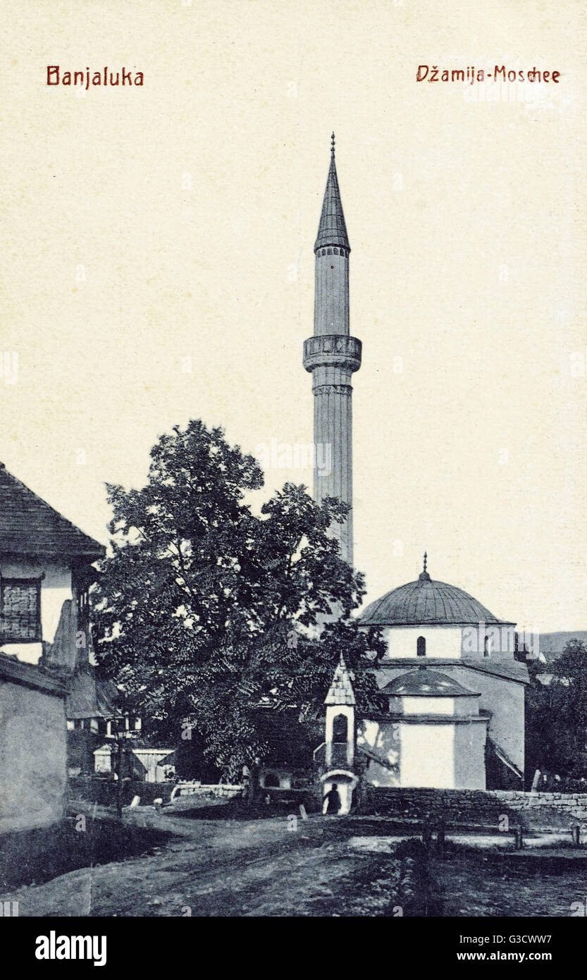 Banja Luka, Bosnia and Herzegovina -  Arnaudija Mosque Stock Photo
