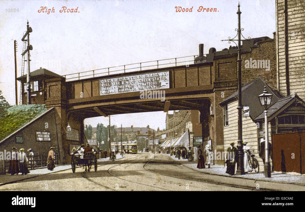 standing at Noel Park & Wood Green Station. This card shows