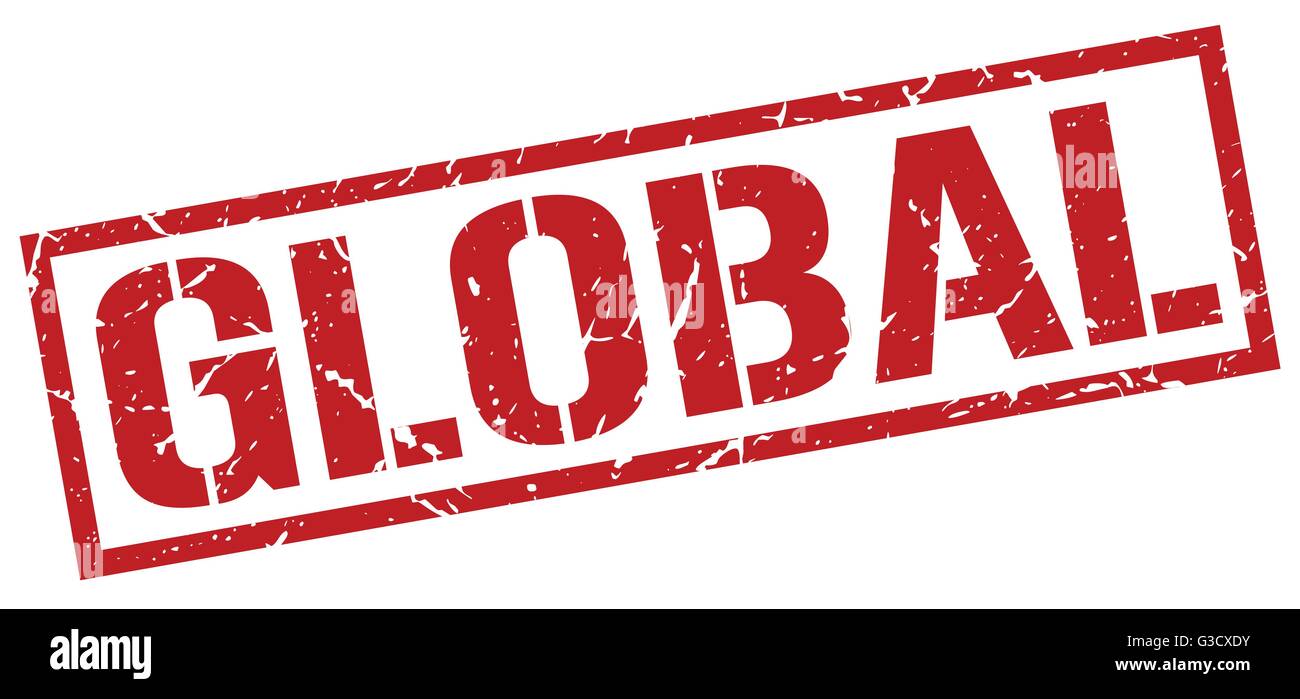 global red grunge square vintage rubber stamp Stock Vector Image & Art ...