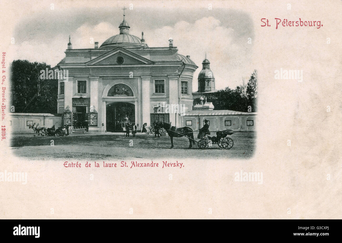 Alexander Nevsky Monastery (Lavra), St Petersburg, Russia Stock Photo
