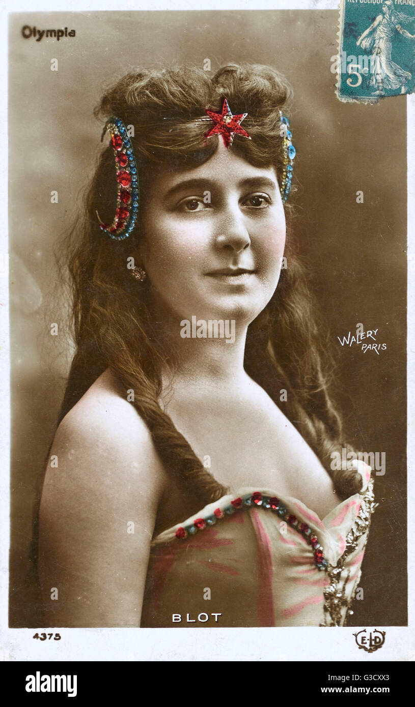 Louise Blot - French Dancer - Perfomer at the Olympia, Paris Stock Photo