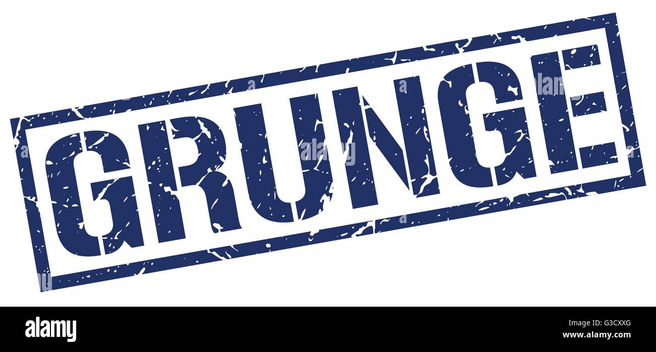 grunge blue grunge square vintage rubber stamp Stock Vector Image & Art ...